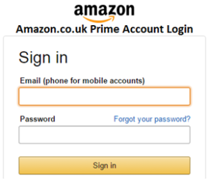 Amazon.co.uk Prime Account Login - Sign Up for Amazon Prime Free Trial