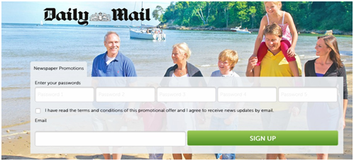 sunday mail holiday offers