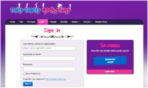 Times Tables Rockstars Login