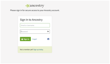 Ancestry Login