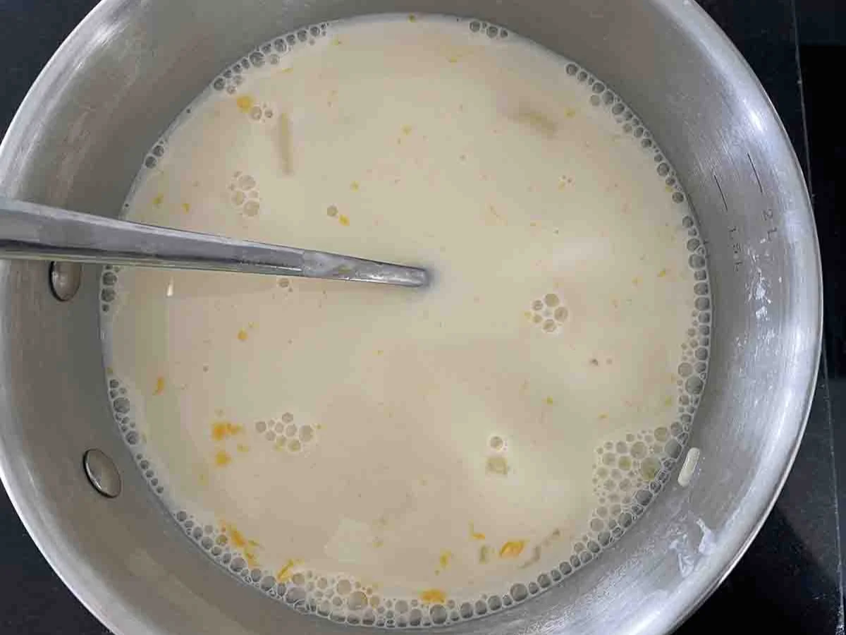 macaroni milk pudding